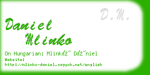 daniel mlinko business card